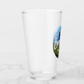 「バルバドス・エスト。1966インチ東海岸ビュー（フラグ付き） タンブラーグラス (右)