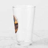 「バルバドス・エスト。1966年"バルバドス国旗と夕日 タンブラーグラス (左)