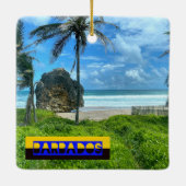バルバドス – カトレウォッシュビーチ セラミックオーナメント (裏面)