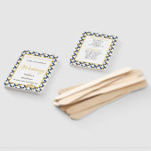 バルバドス・クリスチャンのカスタムウェディングプログラム ハンドファン (組立なし)