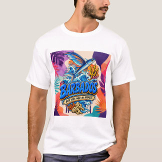 バルバドス・グッドバイブス・アドレスTシャツ Tシャツ