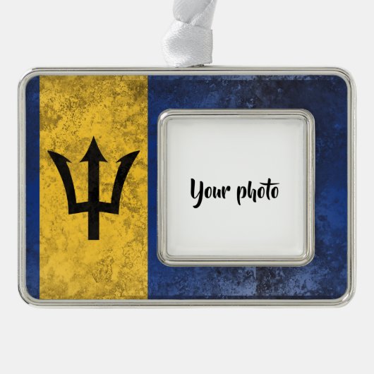 バルバドス シルバープレートフレームオーナメント (正面)