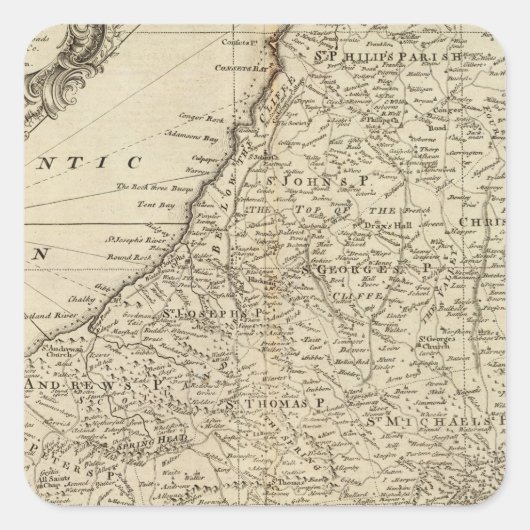 バルバドス スクエアシール (正面)