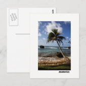 バルバドス・バスヘバの海景の思い出 ポストカード (正面/裏面)