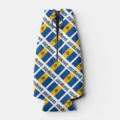 バルバドス・バルバリアン国旗のタイルパーソナライズされた張り ボトルクーラー (裏面)