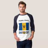 バルバドス バルバリアン フラグ 個人名 Tシャツ (正面フル)