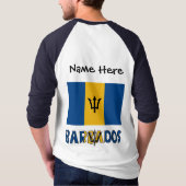 バルバドス バルバリアン フラグ 個人名 Tシャツ (裏面)