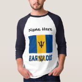 バルバドス バルバリアン フラグ 個人名 Tシャツ (正面)