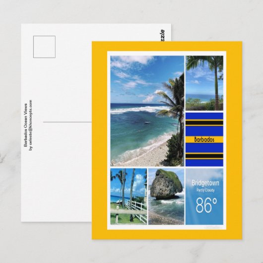 バルバドス ポストカード (正面/裏面)