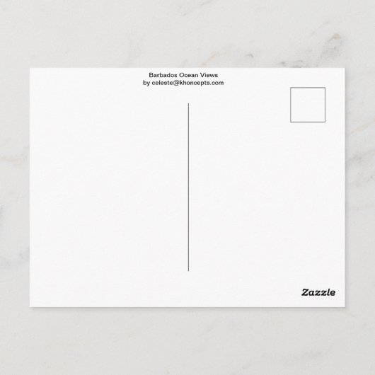 バルバドス ポストカード (裏面)