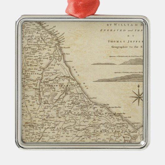 バルバドス メタルオーナメント (正面)