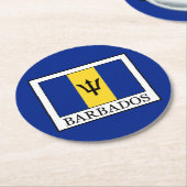 バルバドス ラウンドペーパーコースター (アングル)