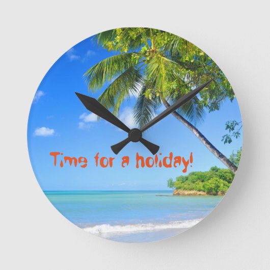 バルバドス ラウンド壁時計 (正面)