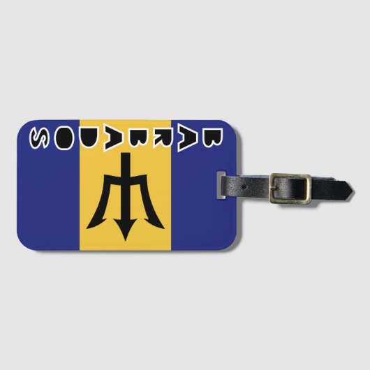 バルバドス ラゲッジタグ (正面横)