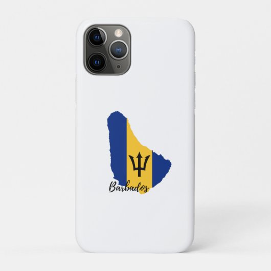 バルバドス 国旗 地図 Case-Mate iPhoneケース (裏)