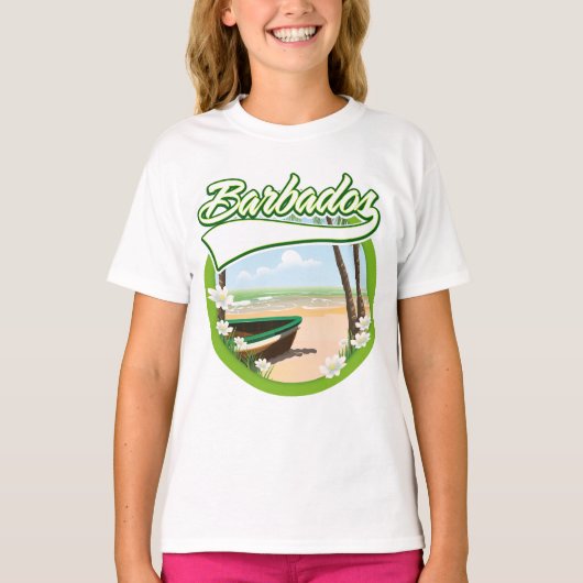 バルバドス 旅行 ロゴ Tシャツ (正面)