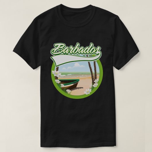 バルバドス 旅行 ロゴ Tシャツ (デザイン正面)