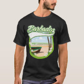 バルバドス 旅行 ロゴ Tシャツ (正面)