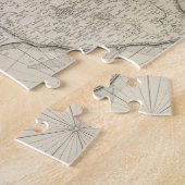 バルバドス(1725年)のヴィンテージの地図 ジグソーパズル (側面)