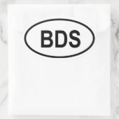 バルバドス「BDS」 楕円形シール (バッグ)