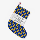 バルバパーソナライズされたドス国旗 スモールクリスマスストッキング (正面 (吊り時))