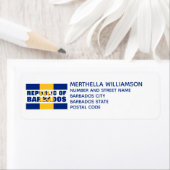 バルバモダンドス共和国差出人住所 ラベル (インサイチュ)