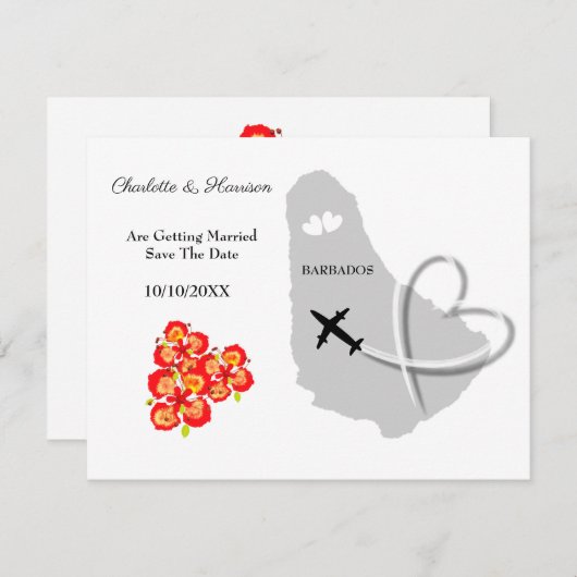 バルバ結婚ドスの目的地の保存日 セーブザデート (正面/裏面)