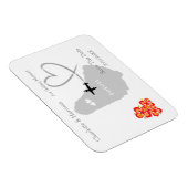 バルバ結婚ドスの行き先日付を保存 マグネット (右側)