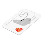 バルバ結婚ドスの行き先日付を保存 マグネット (左側)