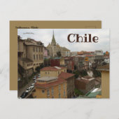 バルパライソチリの鳥瞰図 ポストカード (正面/裏面)