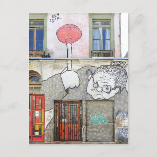 バルパライソチリ通りアートドア シーズンポストカード