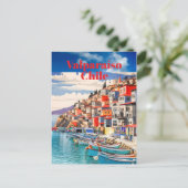 バルパライソ旅行の印刷可能なポスター -チリ旅行P ポストカード (スタンド正面)