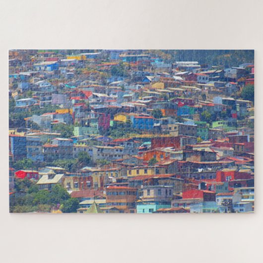 バルパライソ色建物 ジグソーパズル (横)