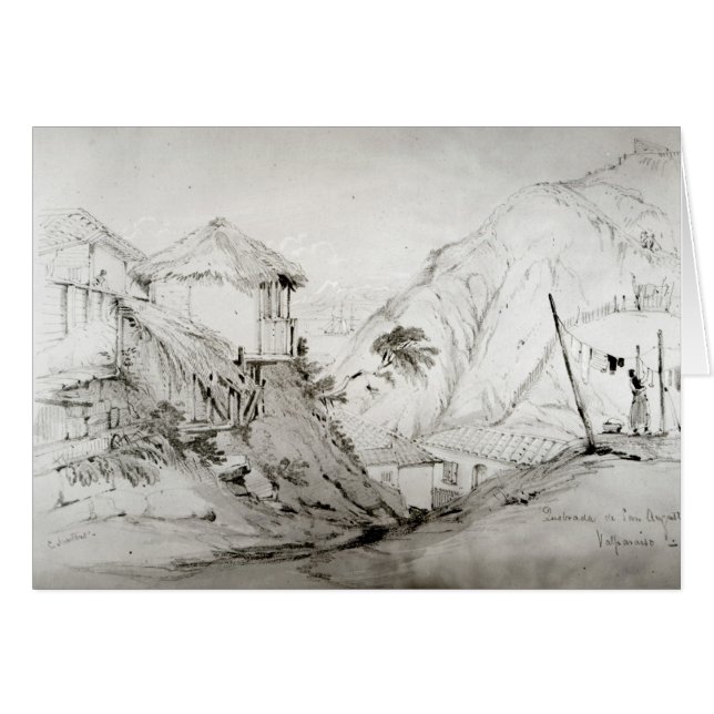 バルパライソ1834年の眺め (正面横)