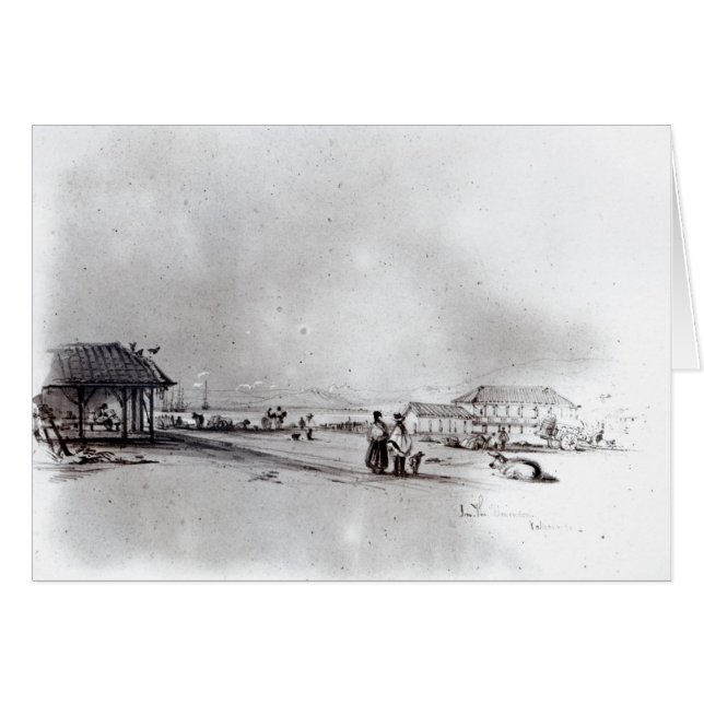 バルパライソ1834年の眺め (正面横)