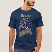 バルフォアクランバッジとタルタンTシャツ Tシャツ (正面)