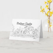 バルフォーキャッスルスコットランドカード カード (黄色い花)