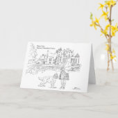 バルフォーキャッスルハイランド紳士 カード (黄色い花)