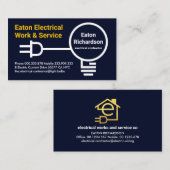 バルブプラグ電気配線 名刺 (正面/裏面)