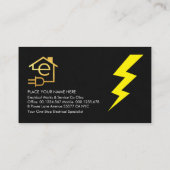 バルブ稲妻電力電気 名刺 (裏面)