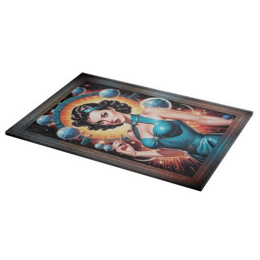 バルベンハイマーレトロ融合原子時代ファッション カッティングボード (角)