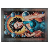 バルベンハイマーレトロ融合原子時代ファッション カッティングボード (正面)