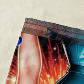 バルベンハイマーレトロ融合原子時代ファッション ビーチタオル (インサイチュ)