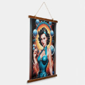 バルベンハイマーレトロ融合原子時代ファッション 吊り下げ型タペストリー (傾斜あり)