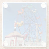 バルボアおもしろいゾーン、ニューポートビーチ、カリフォルニア ガラスコースター (裏面)