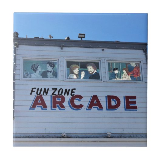 バルボアおもしろいゾーン、ニューポートビーチ、カリフォルニア タイル (正面)