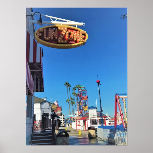 バルボアおもしろいゾーン、ニューポートビーチ、カリフォルニア ポスター (正面)