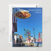 バルボアおもしろいゾーン、ニューポートビーチ、カリフォルニア ポストカード (正面/裏面)