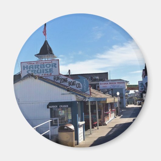 バルボアおもしろいゾーン、ニューポートビーチ、カリフォルニア マグネット (正面)