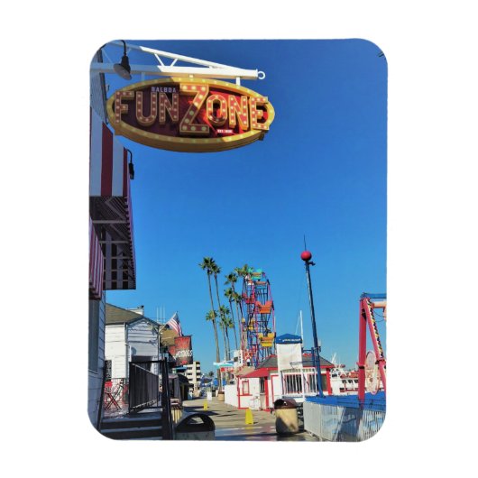 バルボアおもしろいゾーン、ニューポートビーチ、カリフォルニア マグネット (縦)